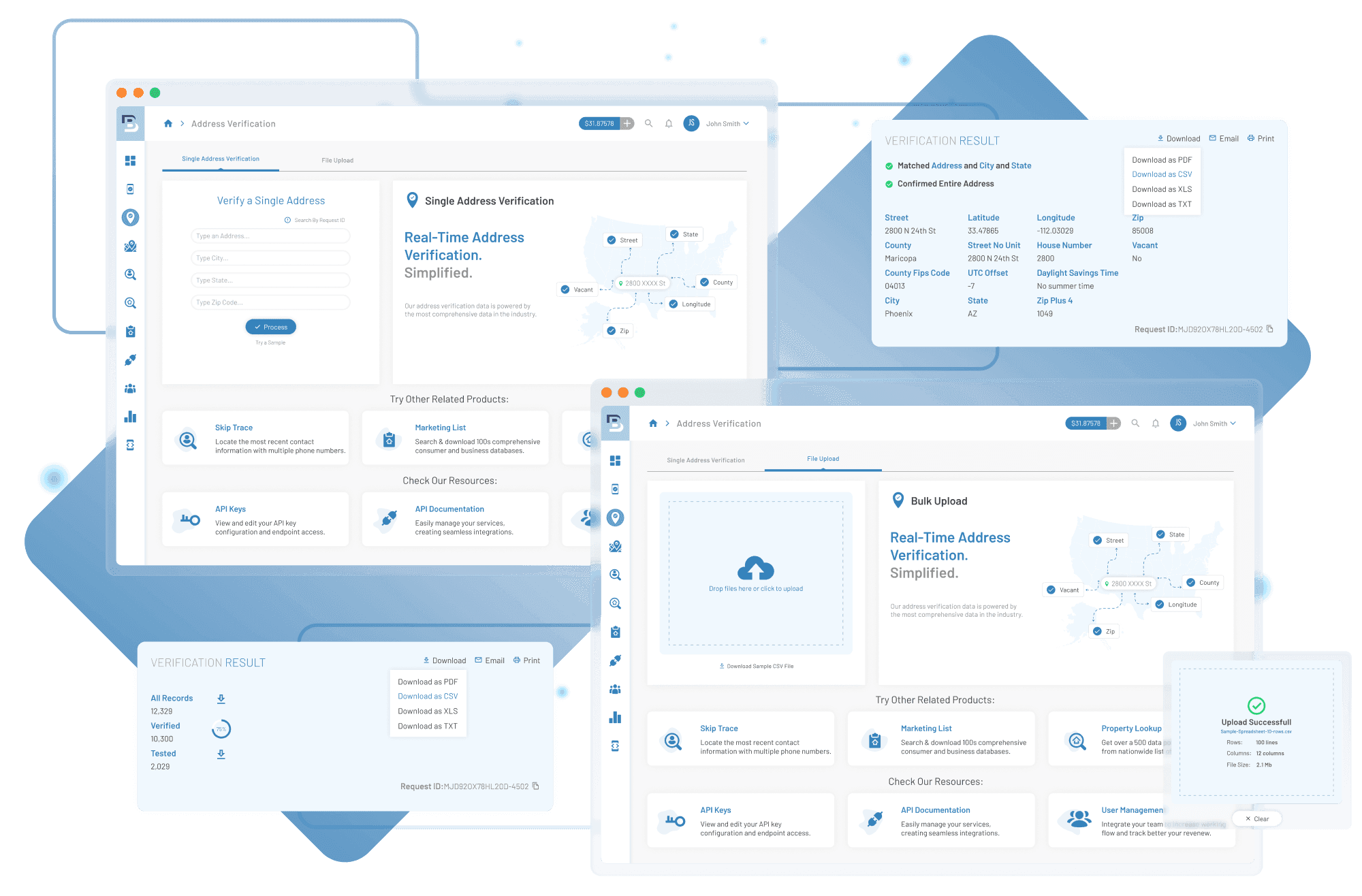 BatchData — diseño de producto