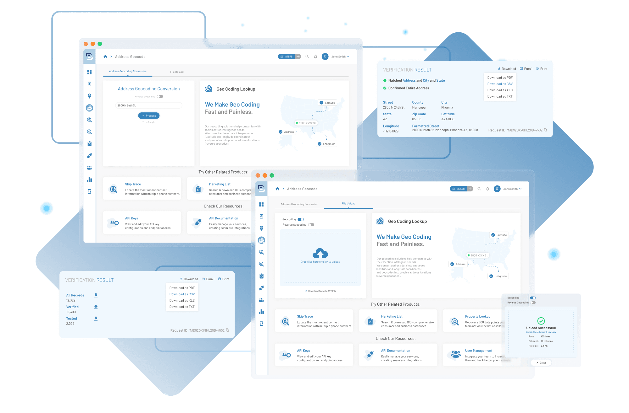 BatchData — diseño de producto