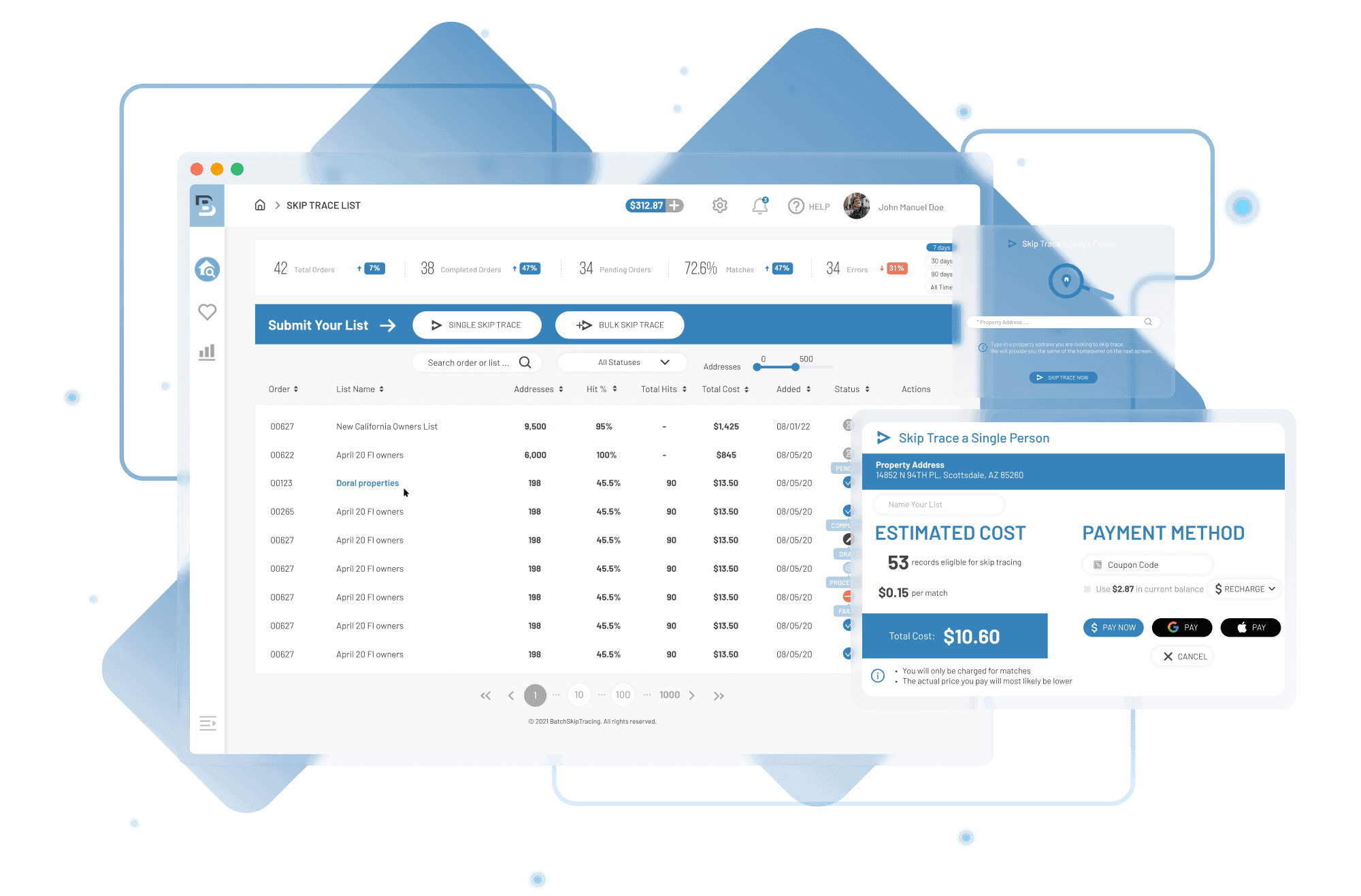BatchSkipTracing — diseño de producto
