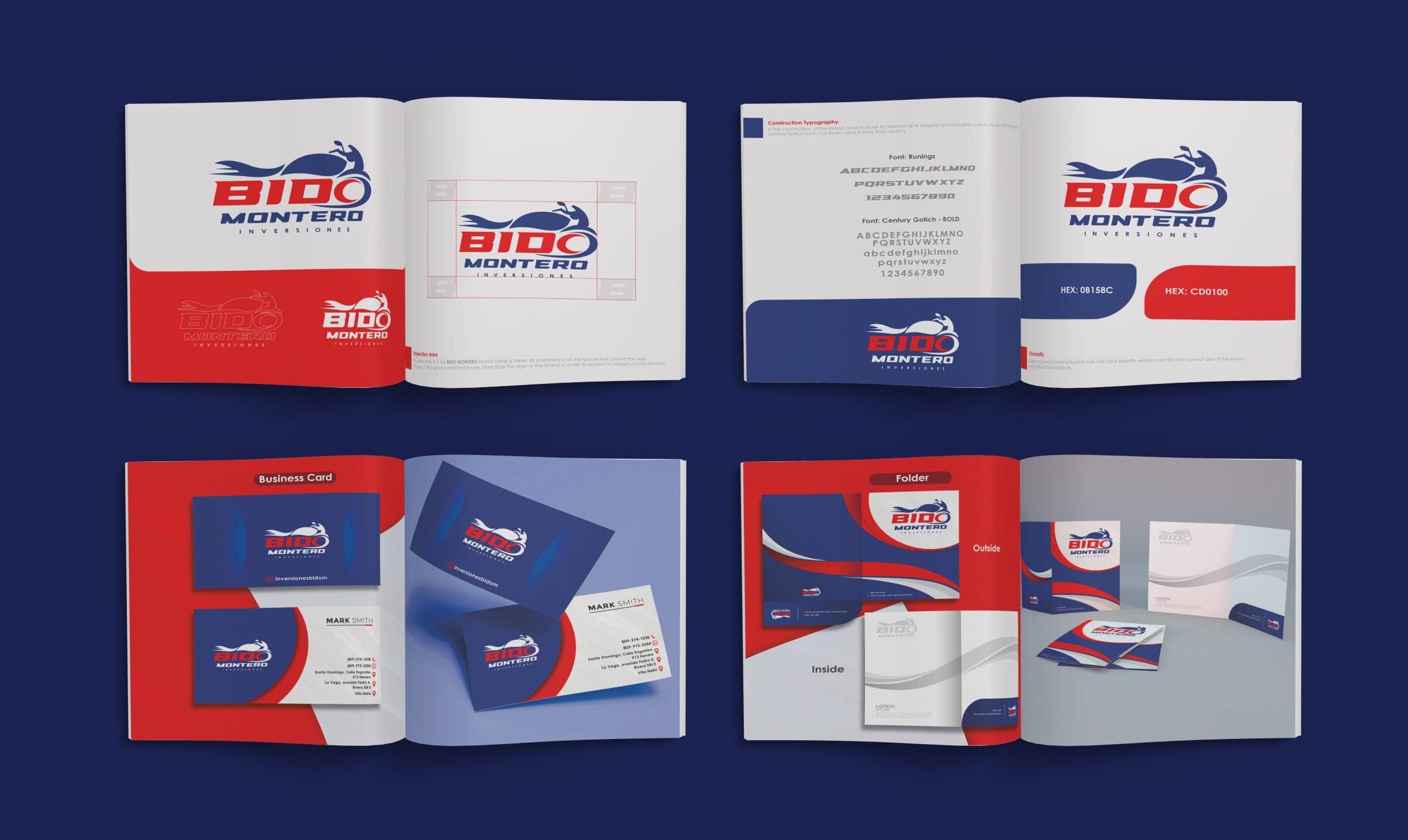 Libro de marca de Bido Montero