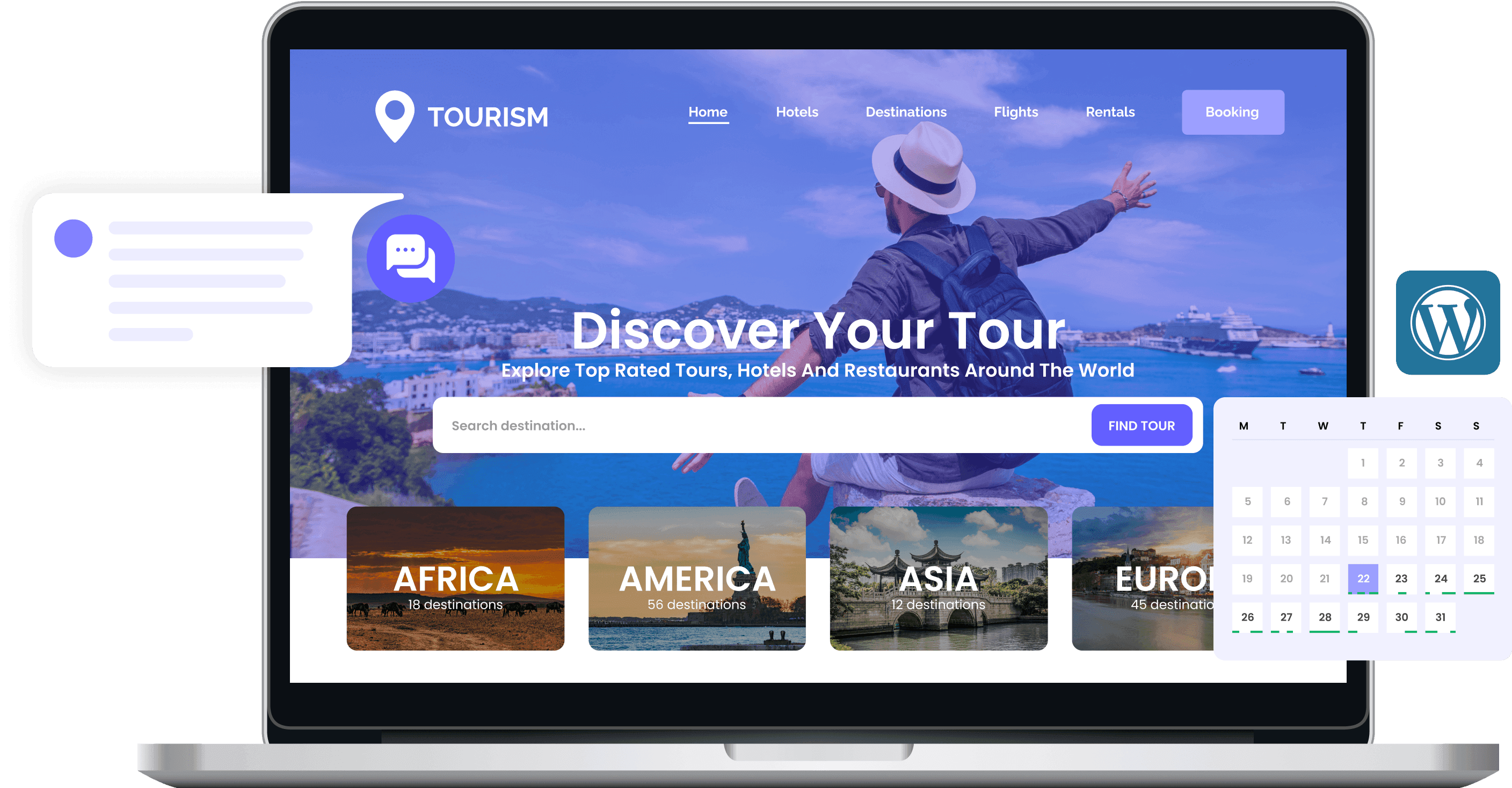 Un negocio de turismo que capta reservas en línea