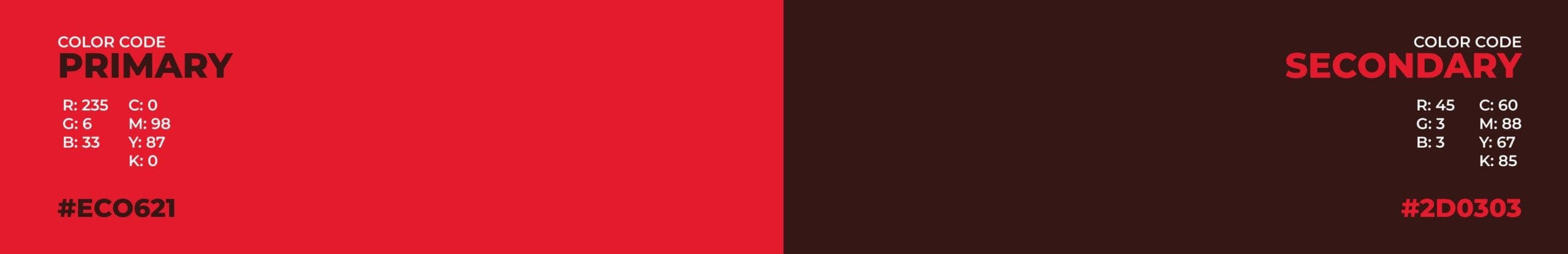 Códigos de color de la marca — primario y secundario