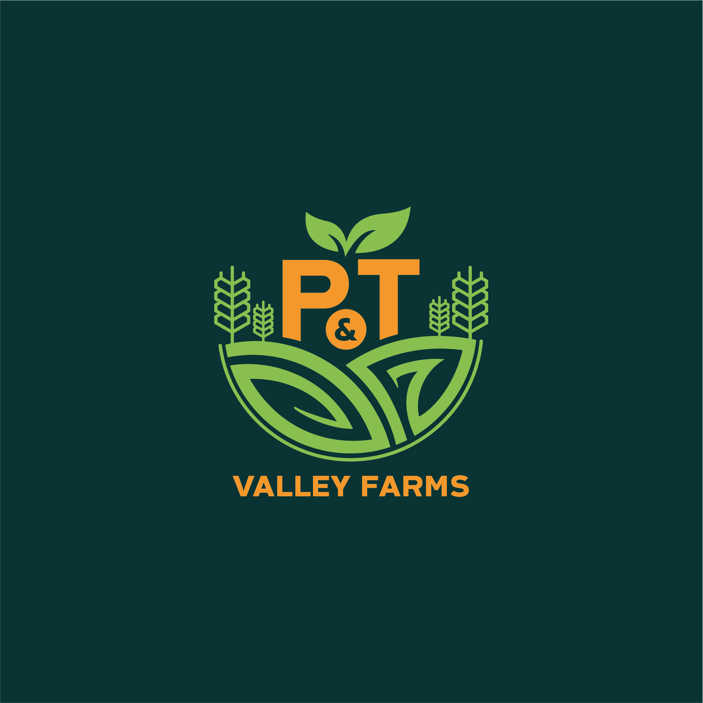 Propuesta de logotipo 1 para P&T Valley Farms