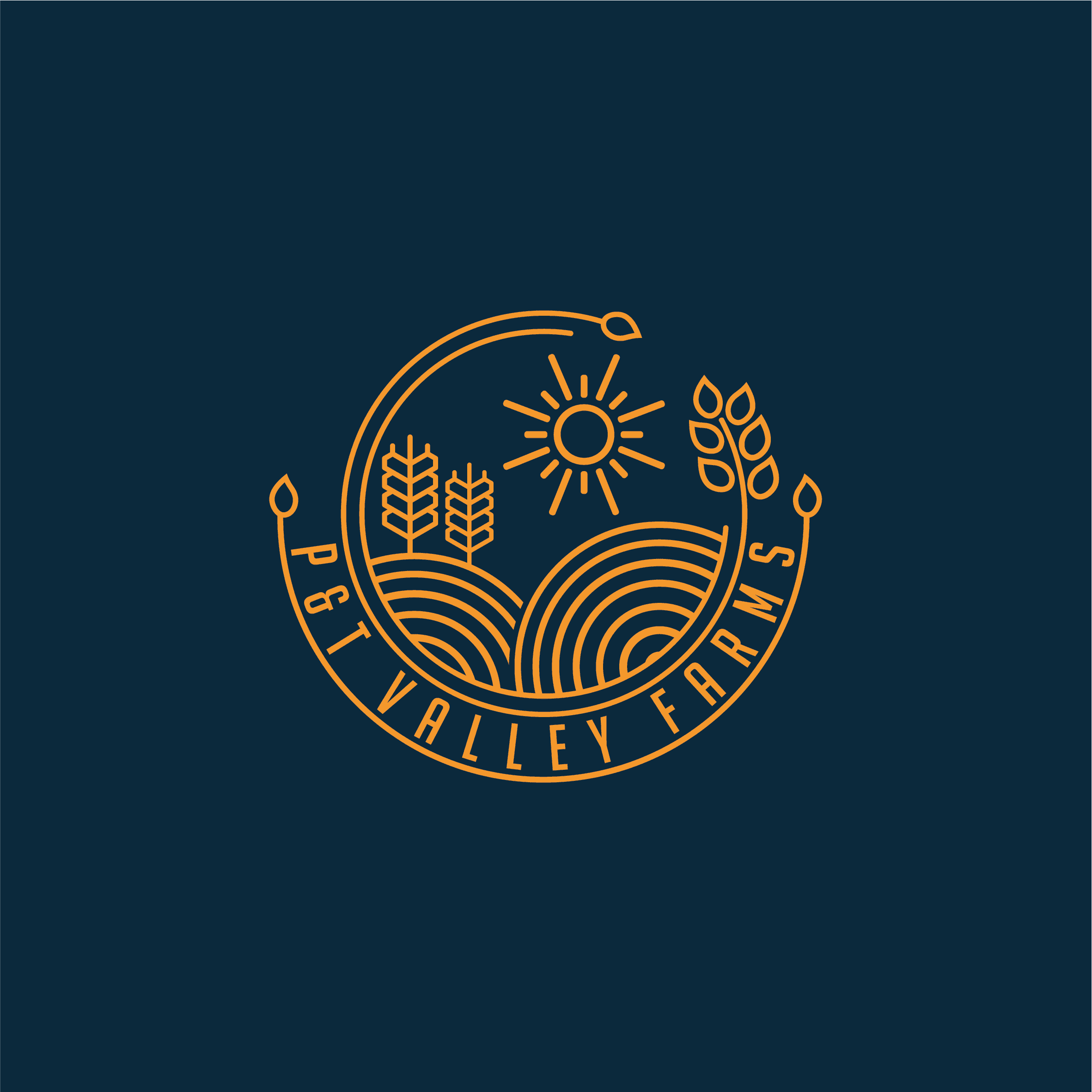 Propuesta de logotipo 3 para P&T Valley Farms