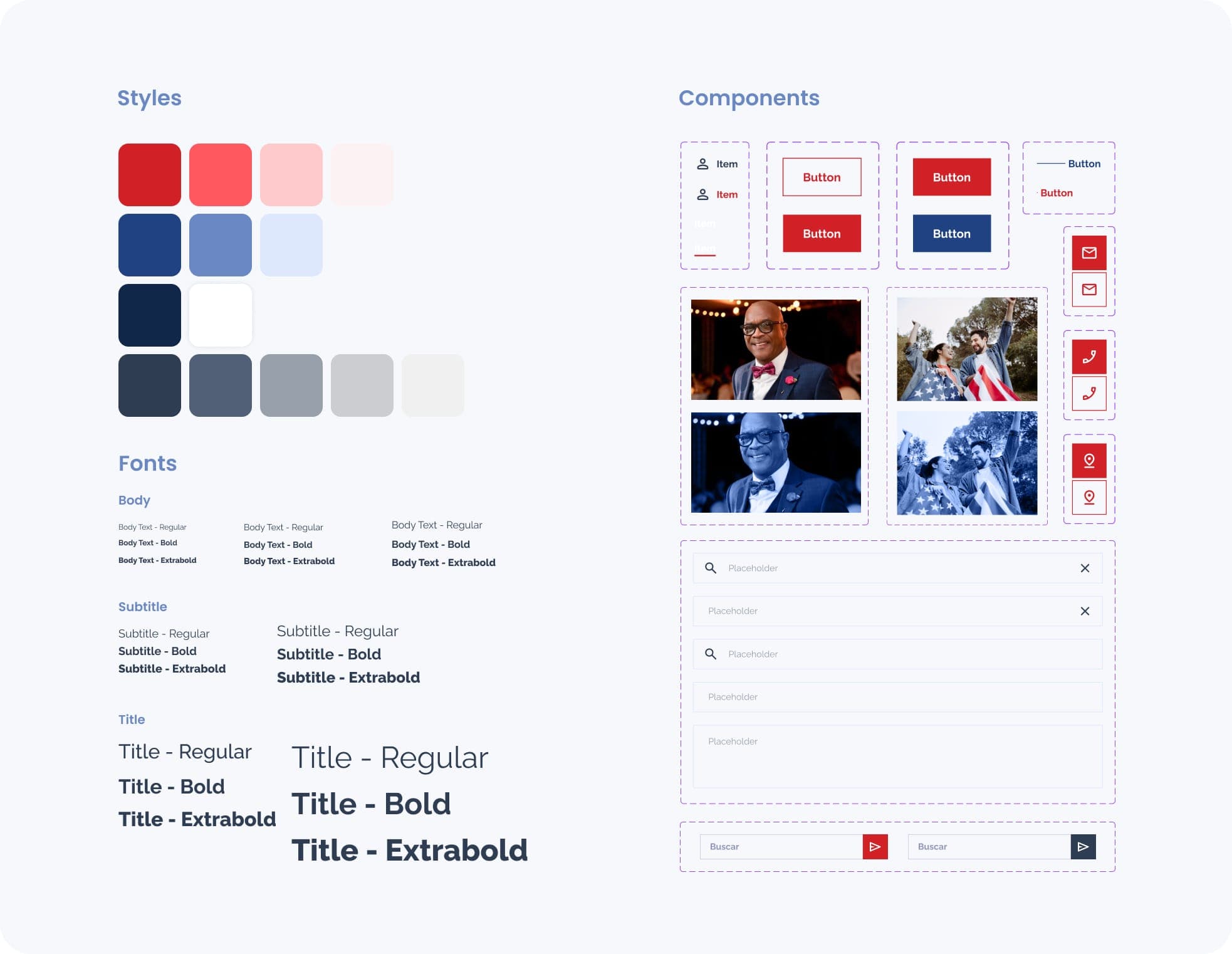 Diseño UI/UX del sitio