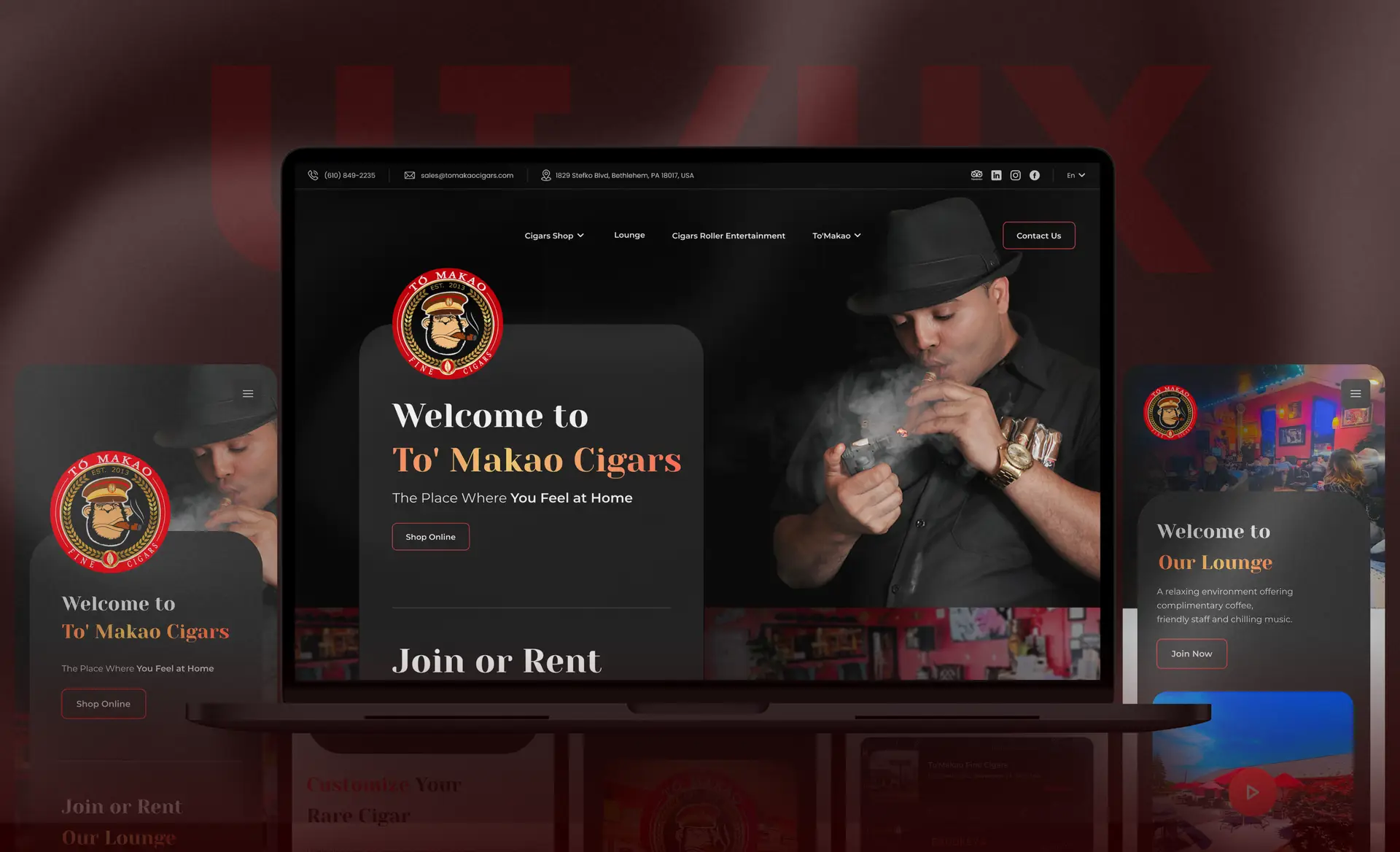 To' Makao Fine Cigars: rediseño premium del sitio web