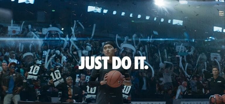 Ejemplo de mensaje de marca nike