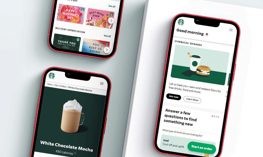 - comercio electrónico - starbucks pwa - ux/ui