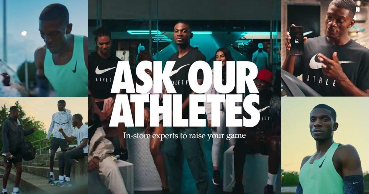 - startups - first campaign for nike by bmb showcases staff hero - ui/ux
