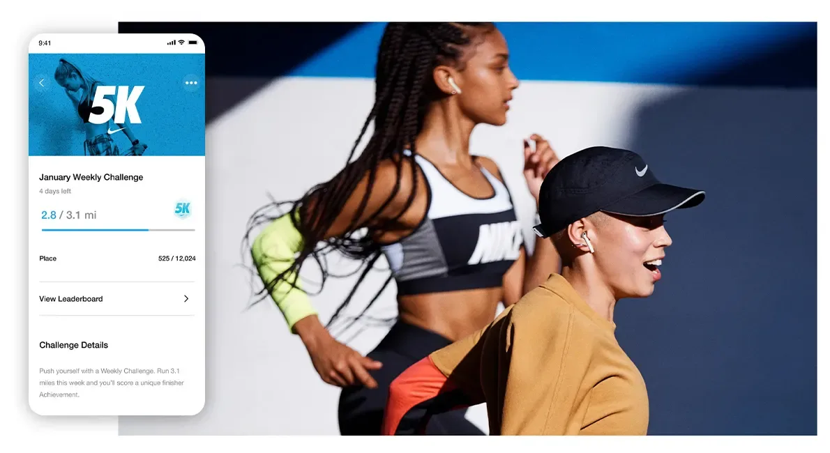 - marca - nike run club app - web design