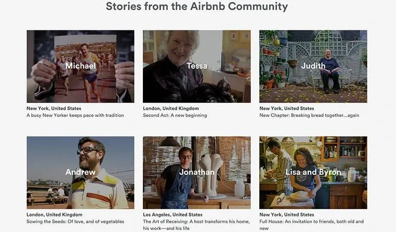 - storytelling - storytelling airbnb stories - ui/ux