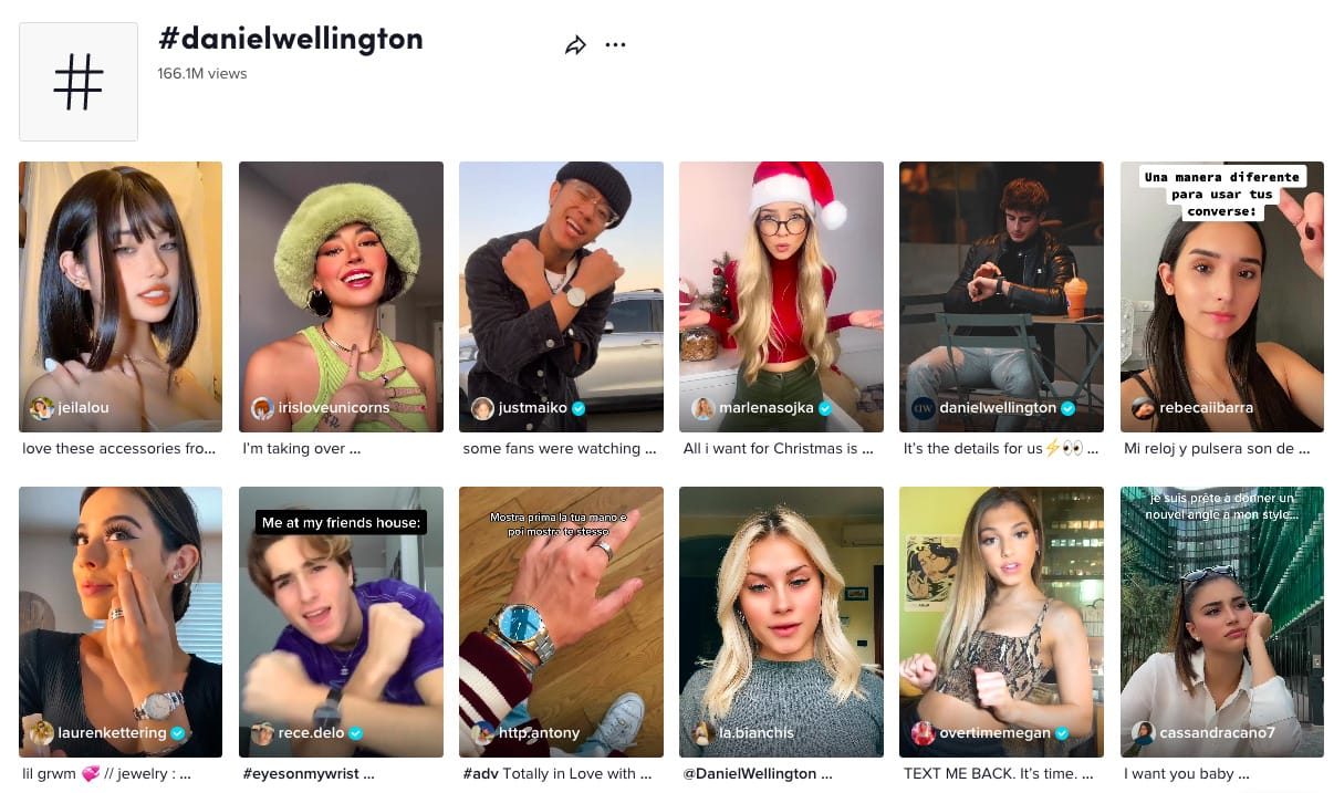 Daniel wellington marketing de influencers
