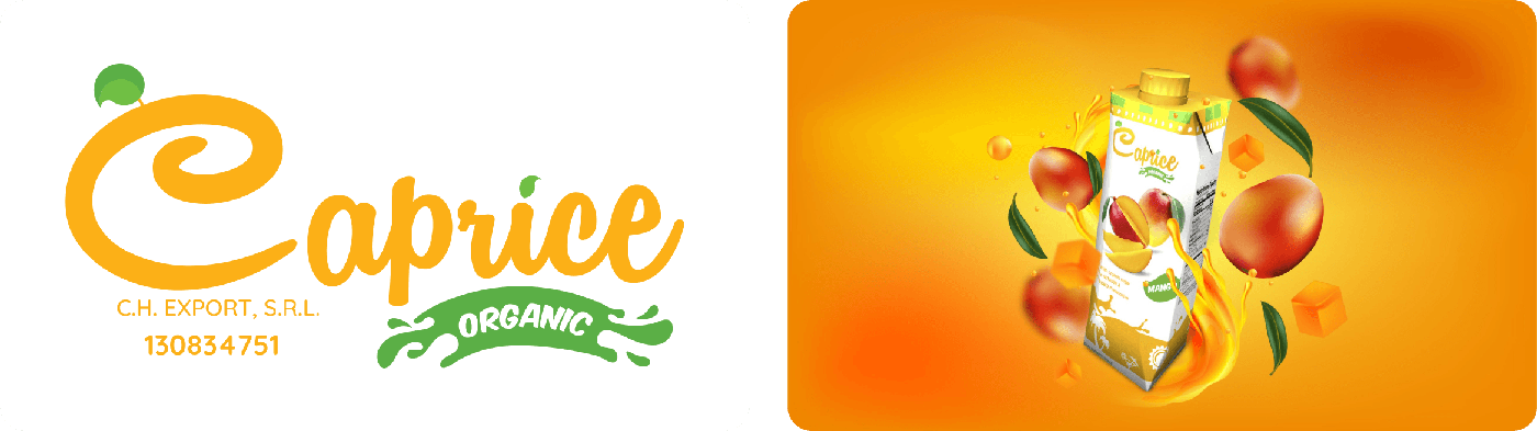 - logo design - caprice organic - web design