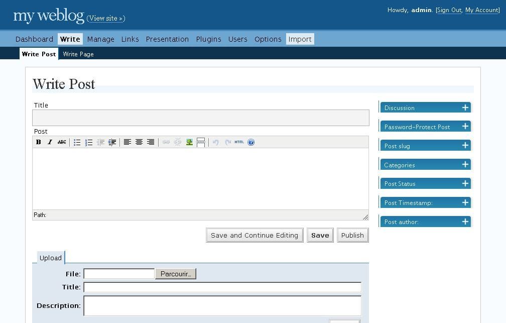 - wordpress - wp20 - ux/ui