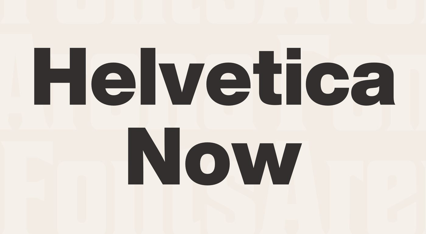 Neue helvetica ahora