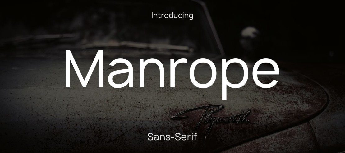 Manrope