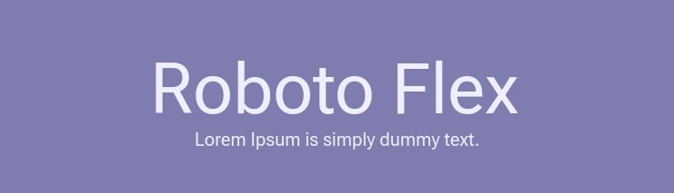 Roboto flex