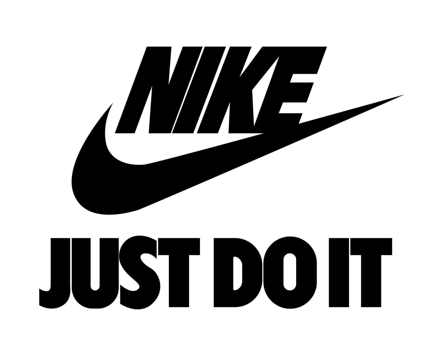 - brand identity - nike logo and just do it symbol black with name clothes design icon abstract football illustration with white background free vector - web design