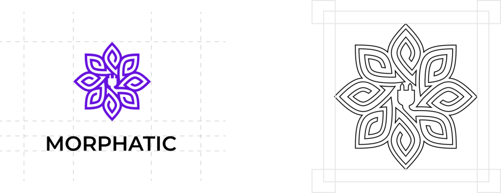 A black background with white squares