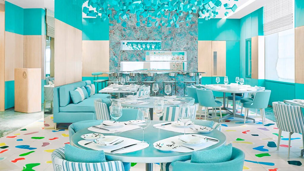 Cafetería de lujo tiffany's