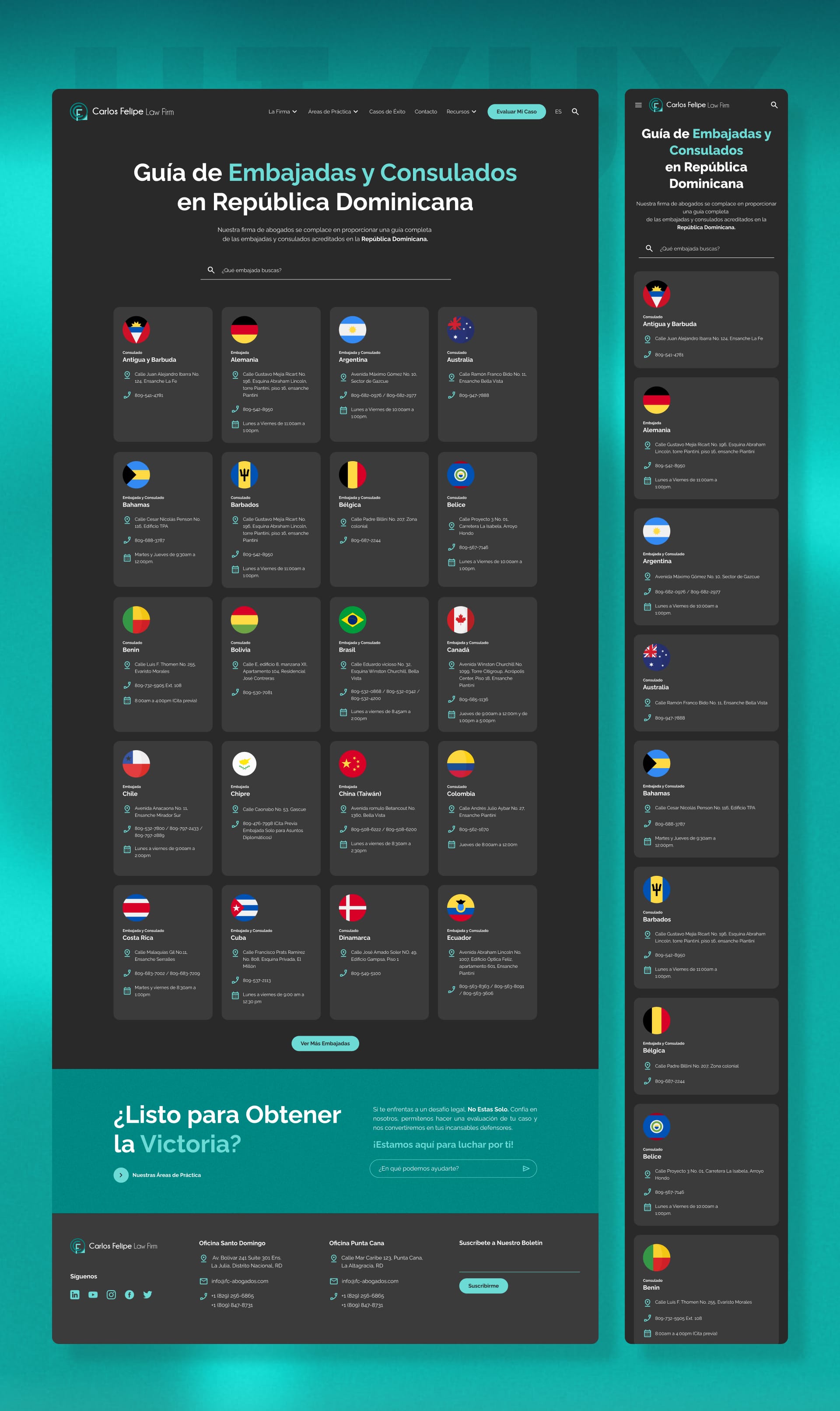 Carlos Felipe Law Firm - Carlos Felipe Law Firm - Web Design - carlos felipe law firm - dark mode c - ux/ui