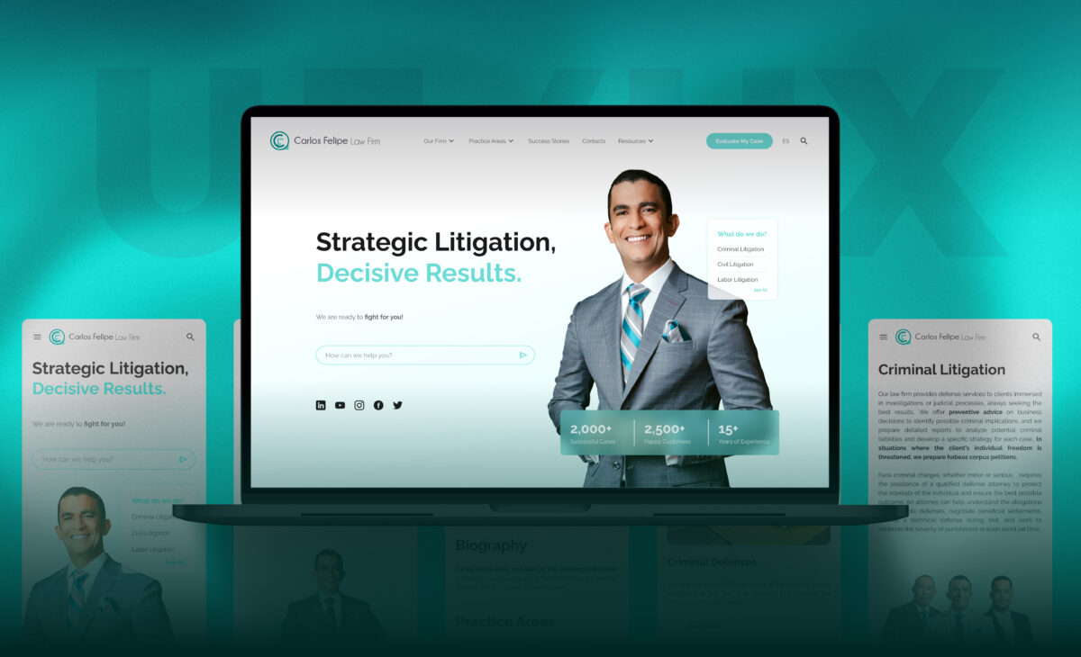 Carlos Felipe Law Firm - Dr. Joan Jacobo - Ui/Ux Bufete carlos felipe - web