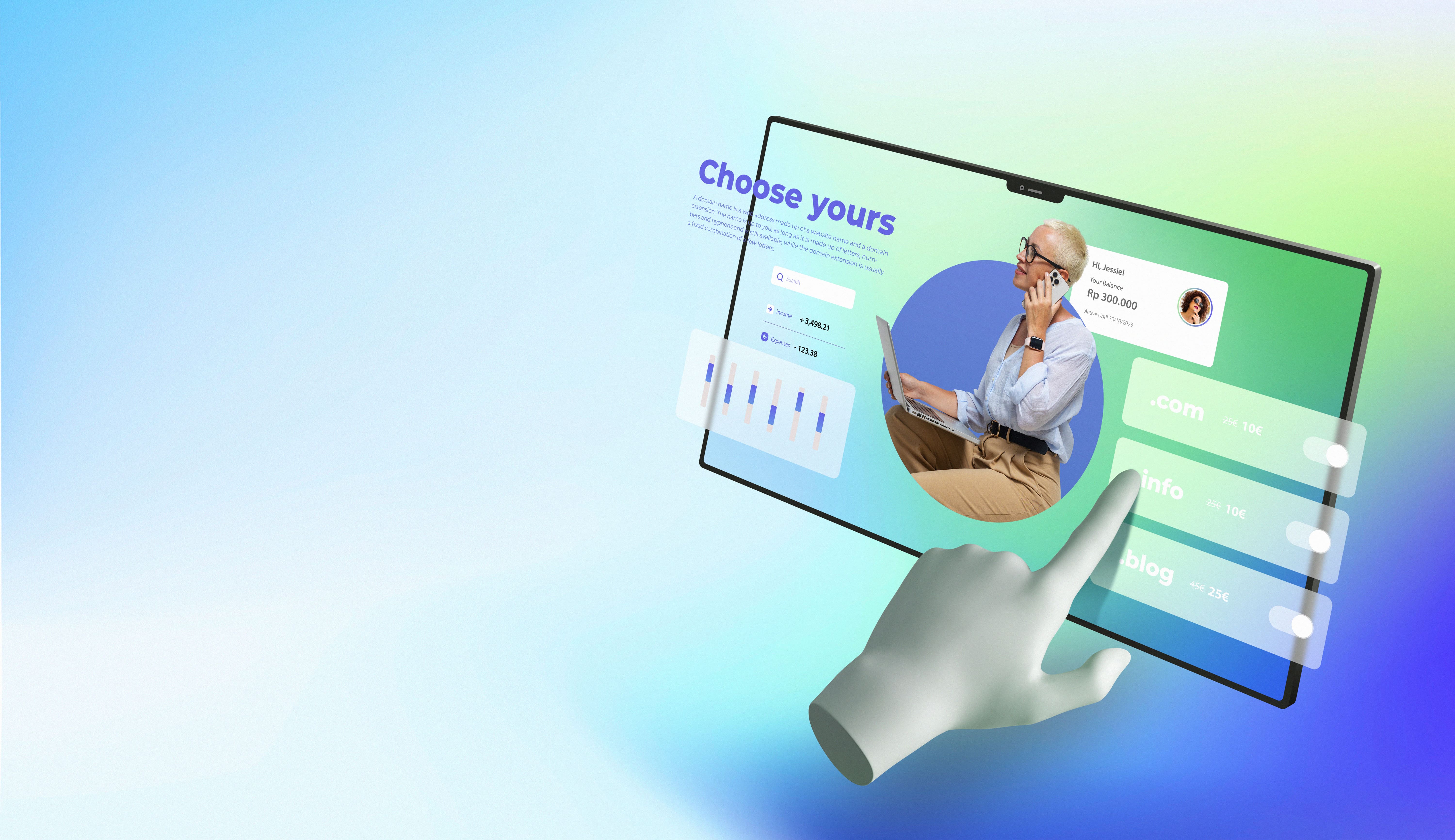 Del Concepto Al Lanzamiento: Guía Para Crear Un Sitio Web De Éxito - Sitio Web - Ui/Ux - sitio web - 3d rendering website hosting concept 1 1 - ui/ux