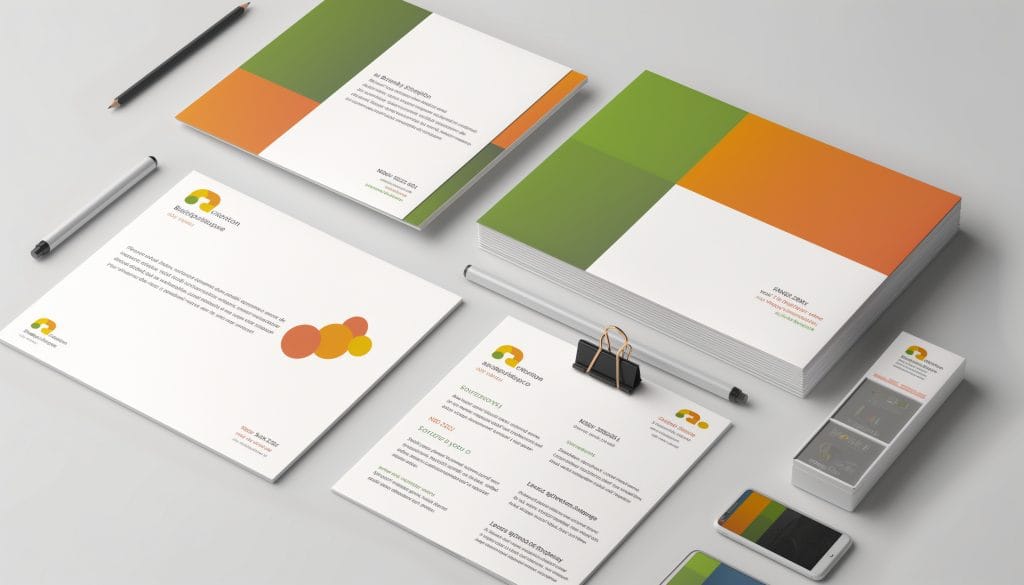 - clics - minimalist stationary set branding design - web design