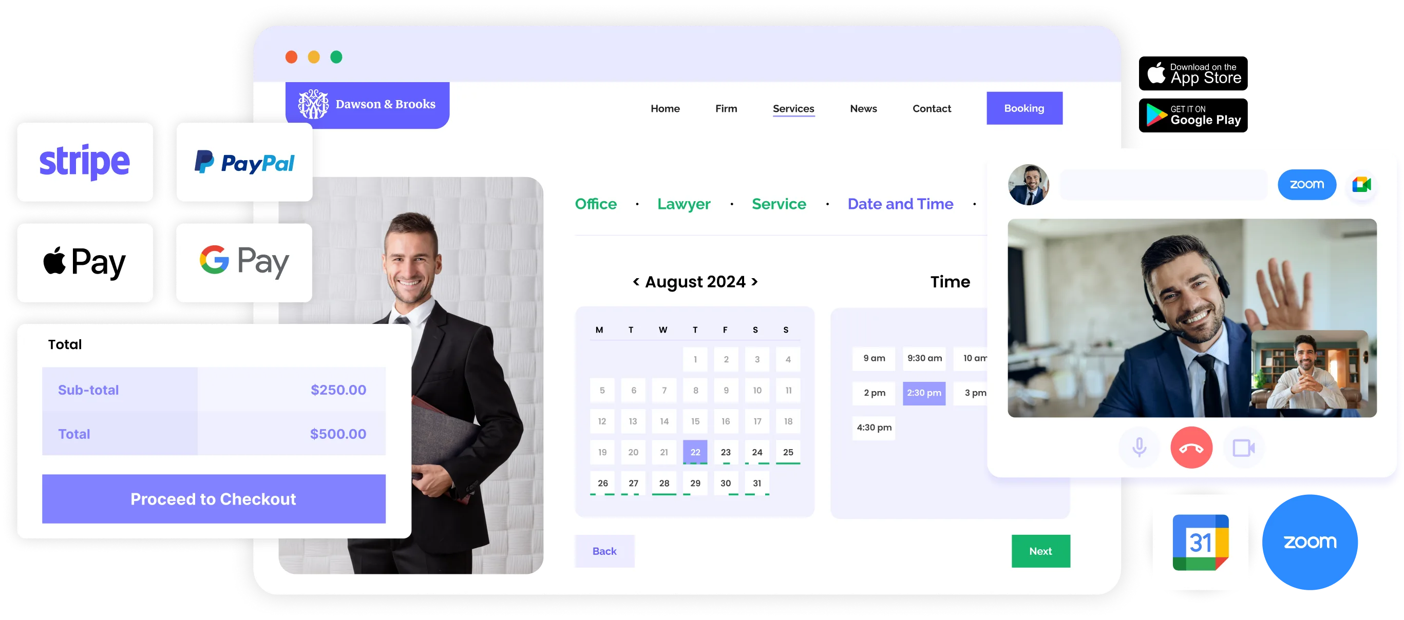 Despacho De Abogados Y Servicios Jurídicos - Firma - Yzzy Agency - Web Design Integraciones para sitios web de oficinas legales