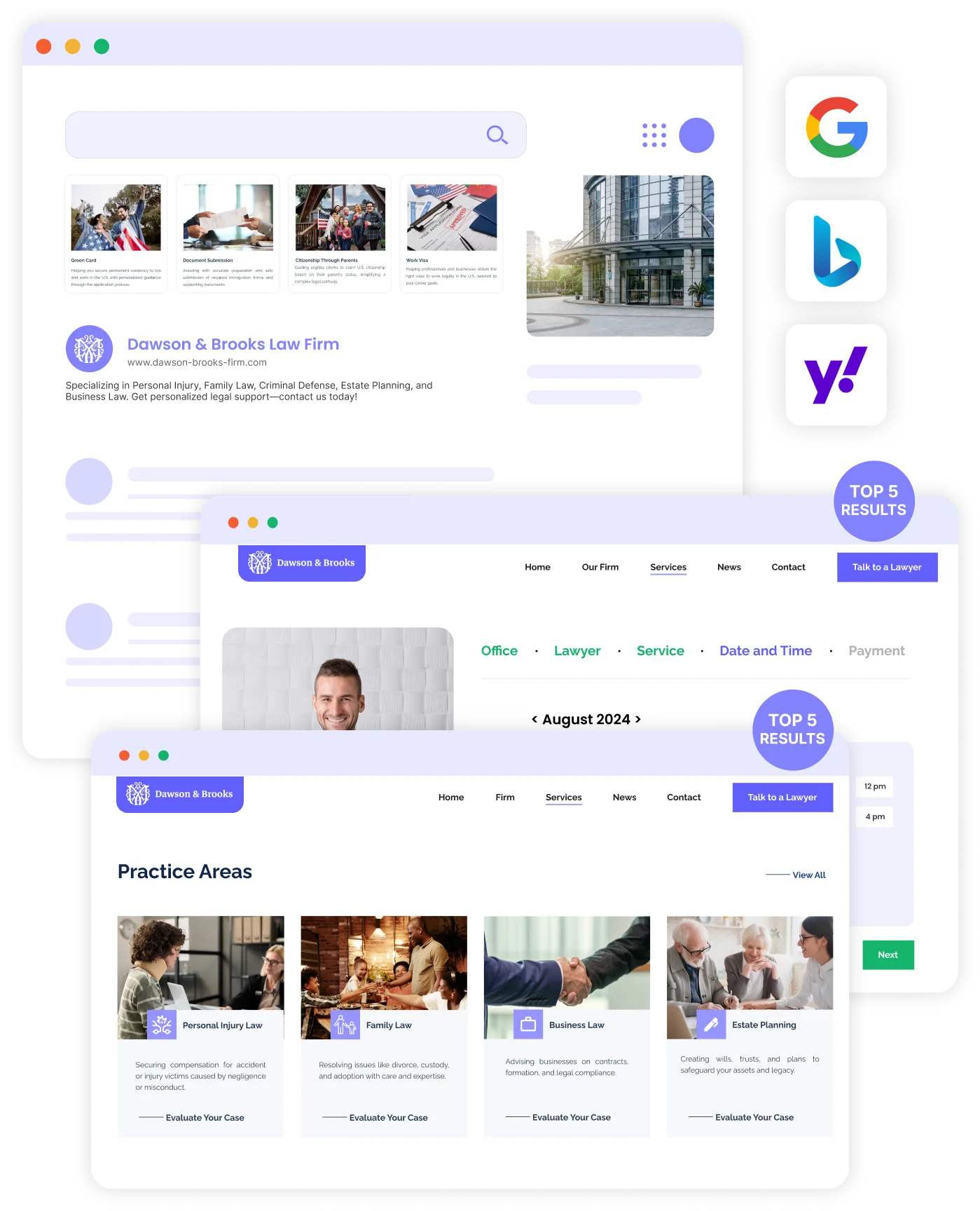 Despacho De Abogados Y Servicios Jurídicos - Firma - Yzzy Agency - Web Design Seo para un bufete de abogados