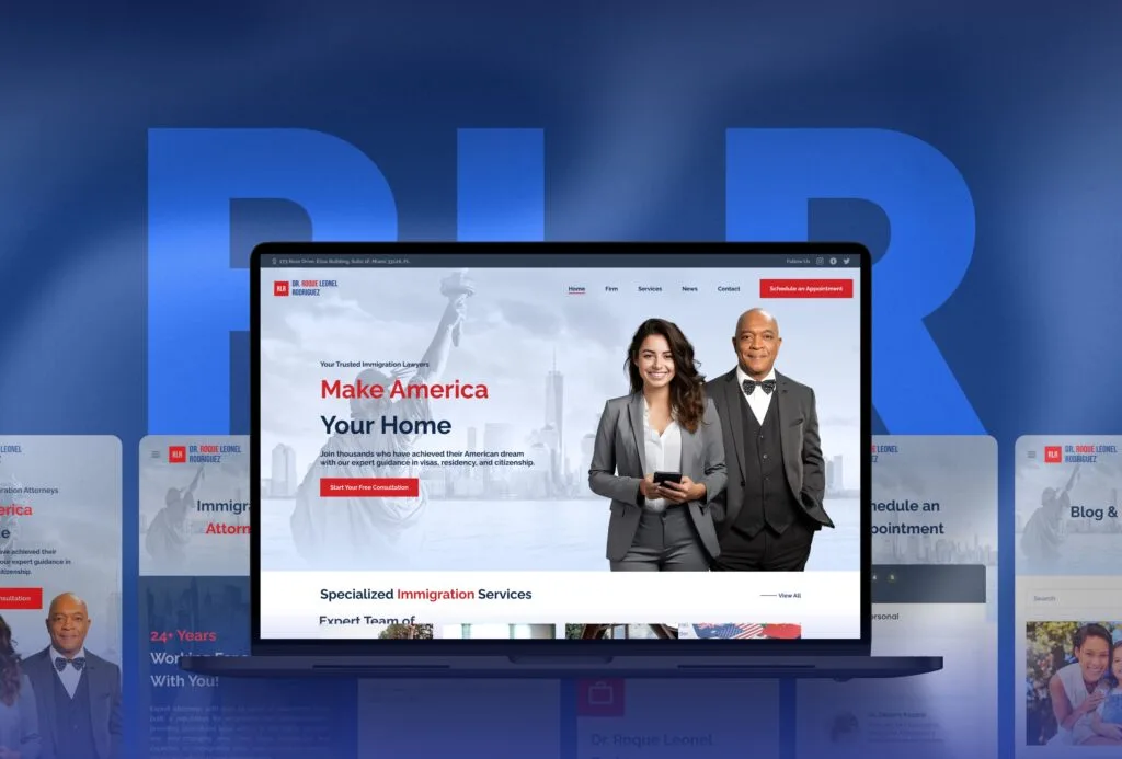 Despacho De Abogados Y Servicios Jurídicos - Firma - Yzzy Agency - Web Design Caso de éxito en diseño web para abogado de inmigración