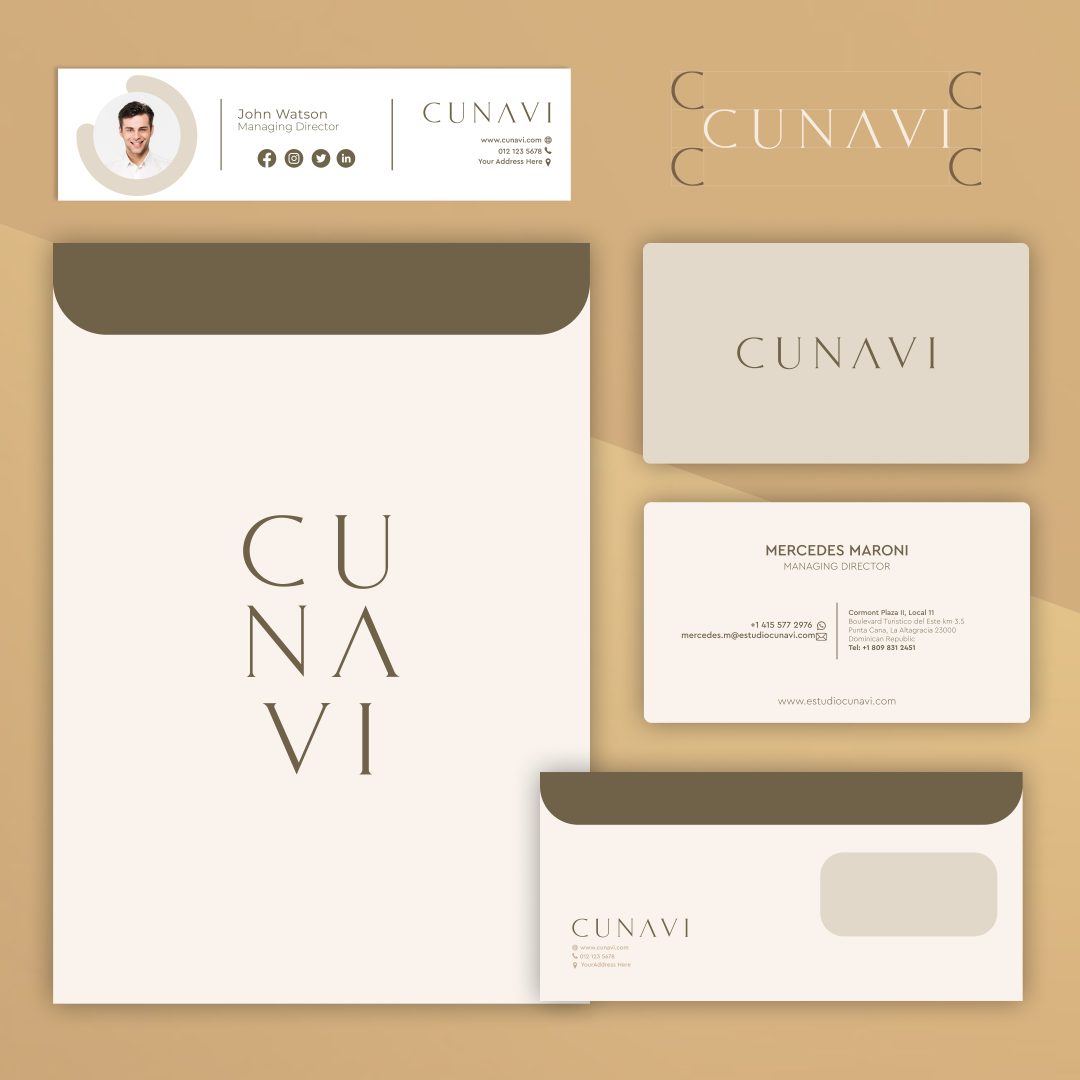 A group of envelopes and a letterhead