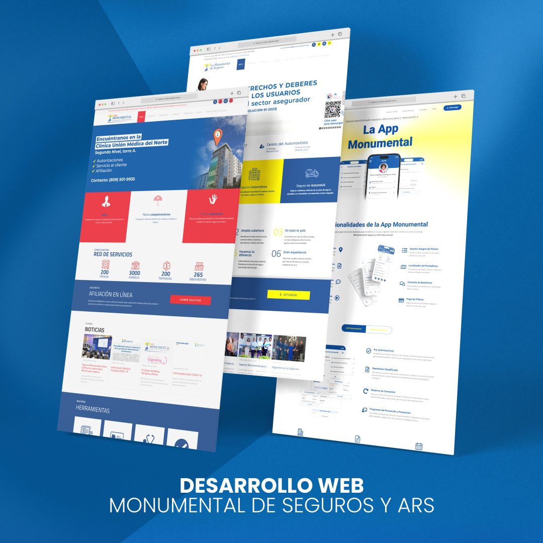 Desarrollo de las web monumental de seguros