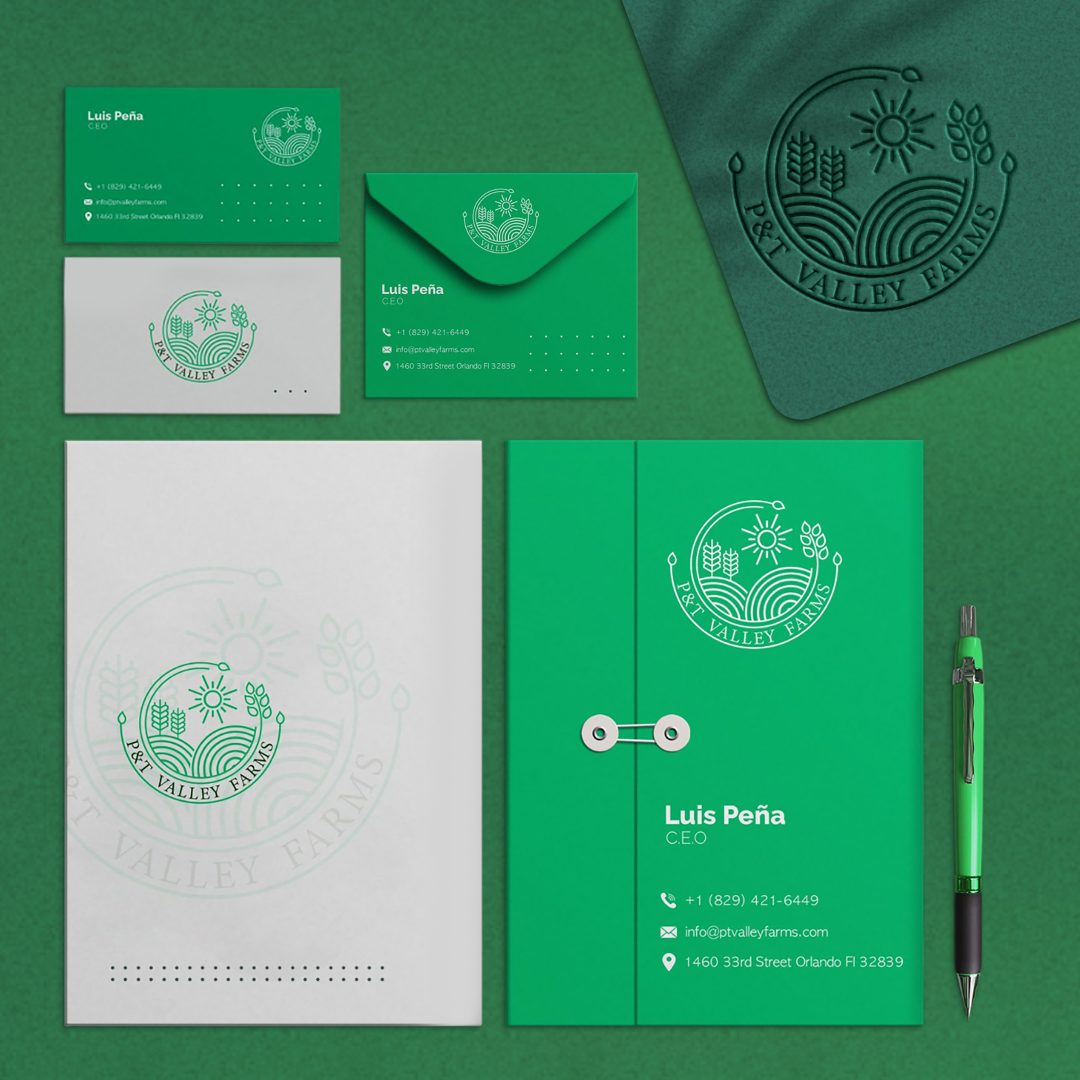 P&t valley farms - papelería