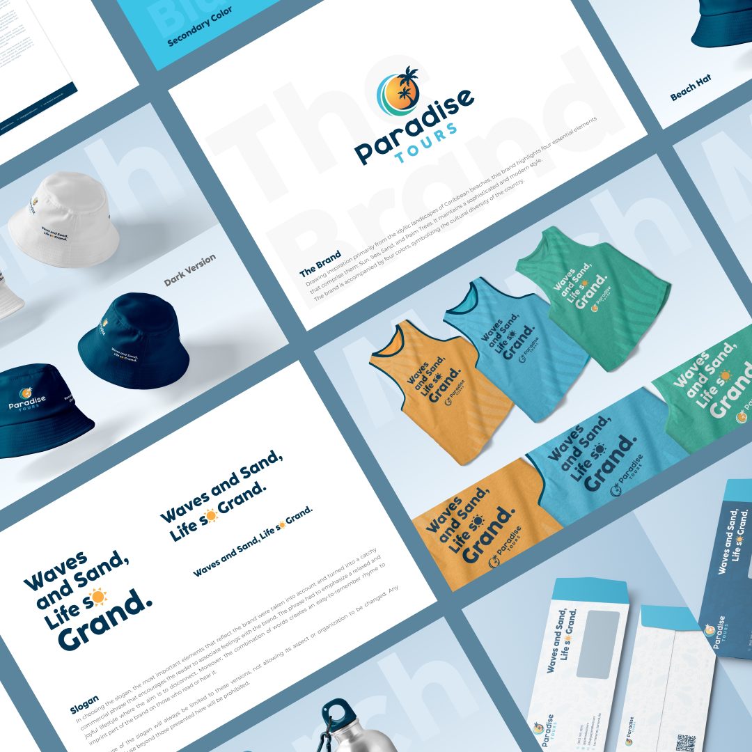 A collage of a group of images of clothing and tickets